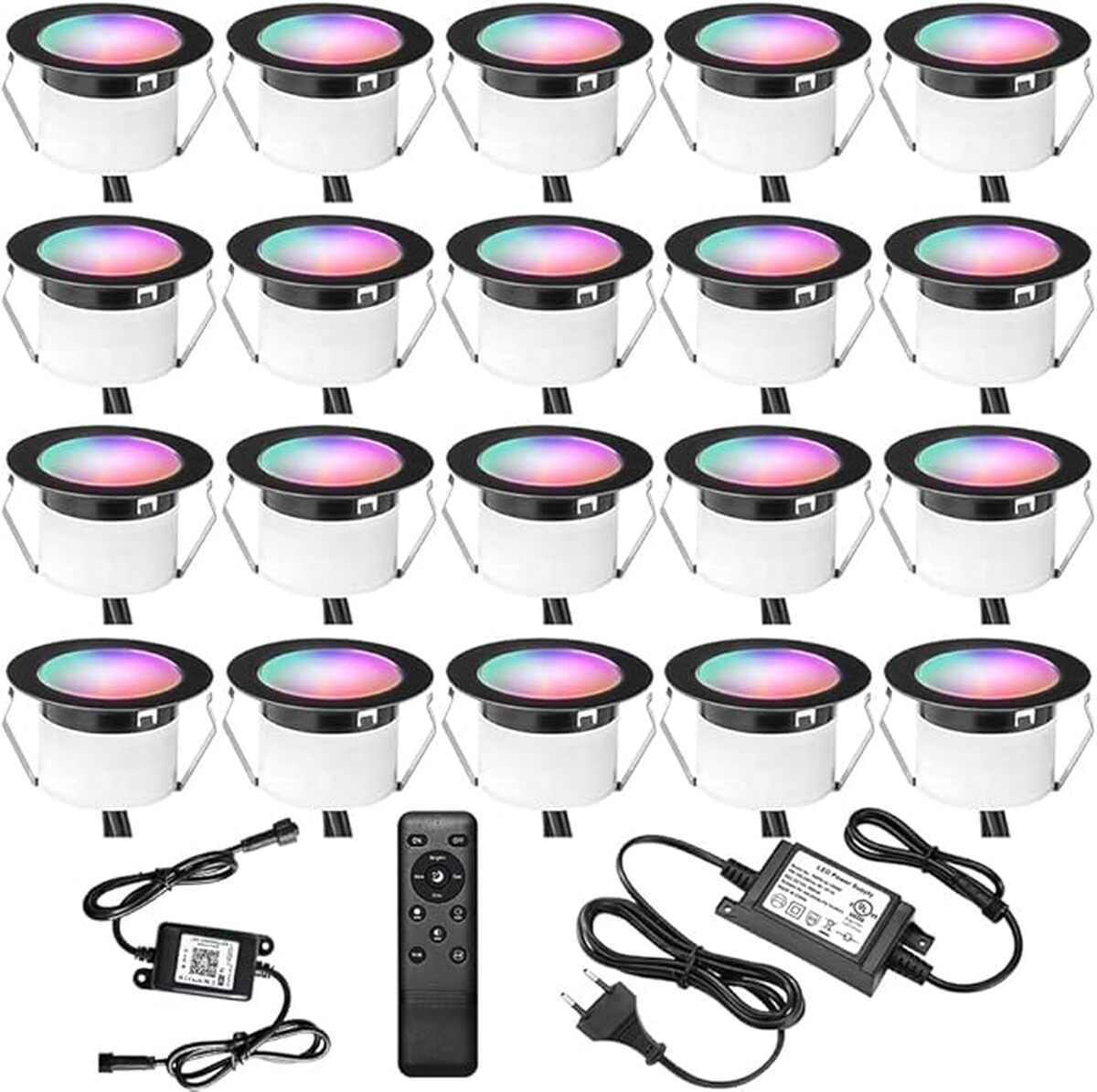 Test de la lampe Indarun WiFi RGBW : éclairage encastrable pour extérieur