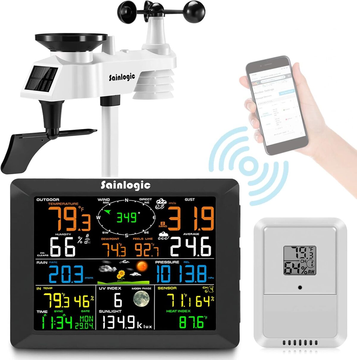 Test de la station météo Sainlogic WLAN : précision et connectivité