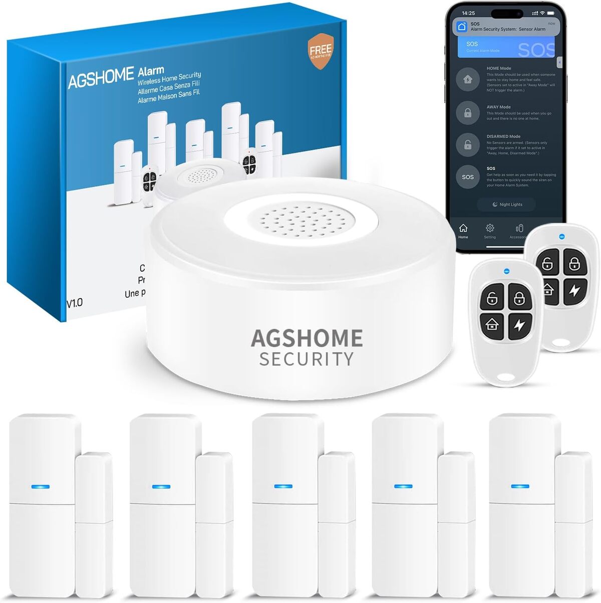 Test du système d'alarme maison AGSHOME WiFi intelligent