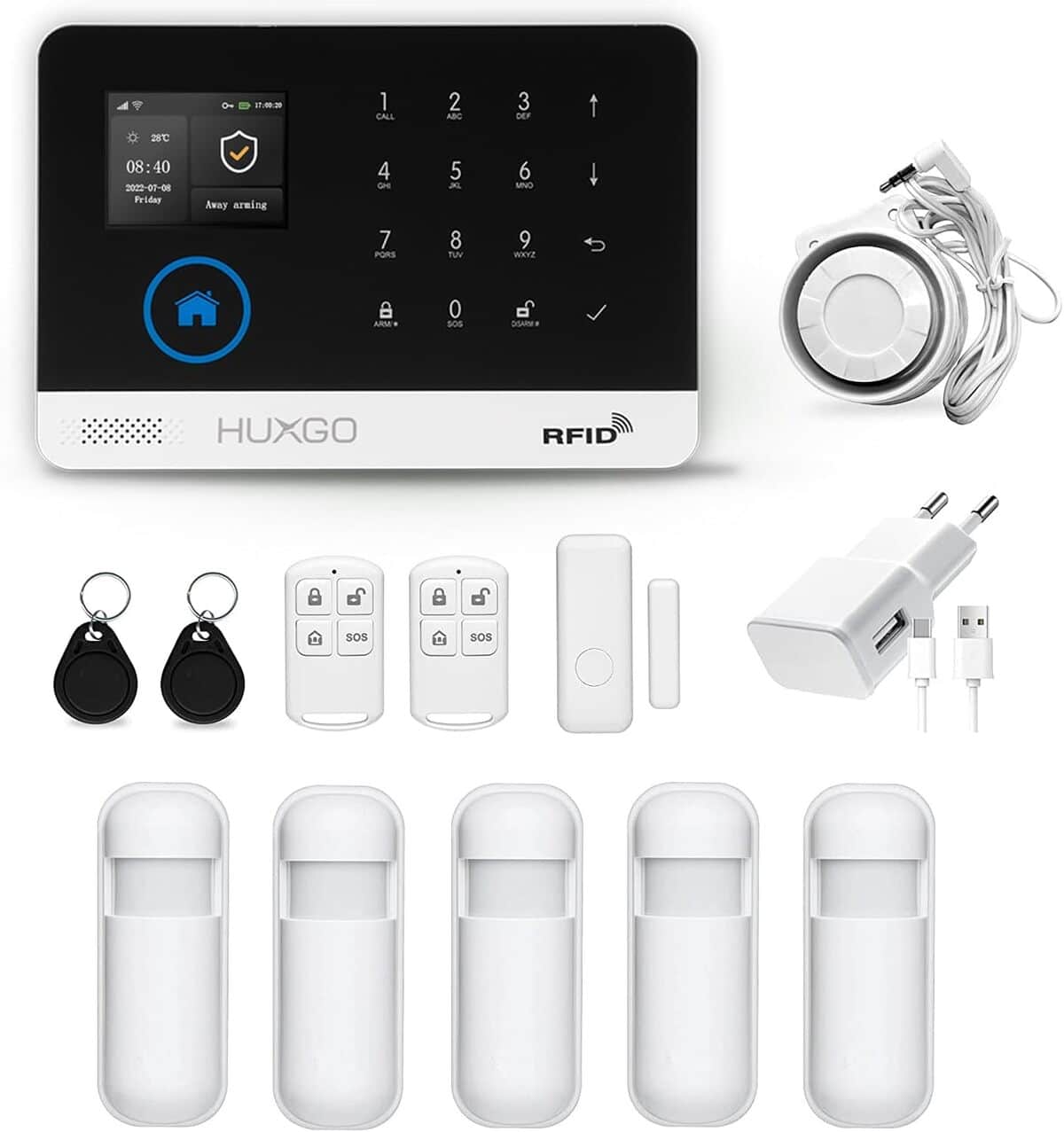 Test du système d'alarme sans fil Huxgo HXA003 : sécurité connectée au quotidien