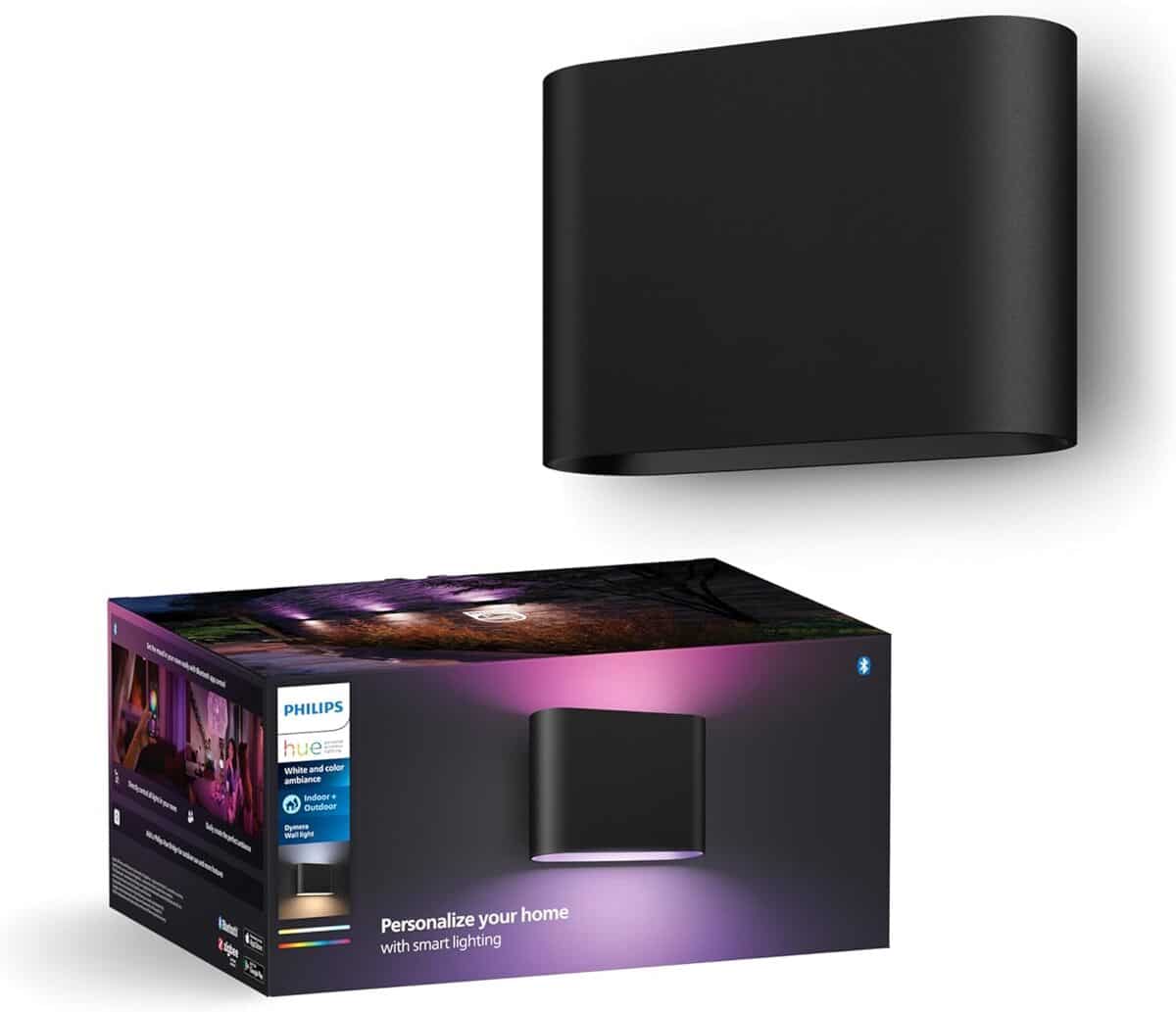 Test : philips Hue Dymera, applique murale colorée et connectée
