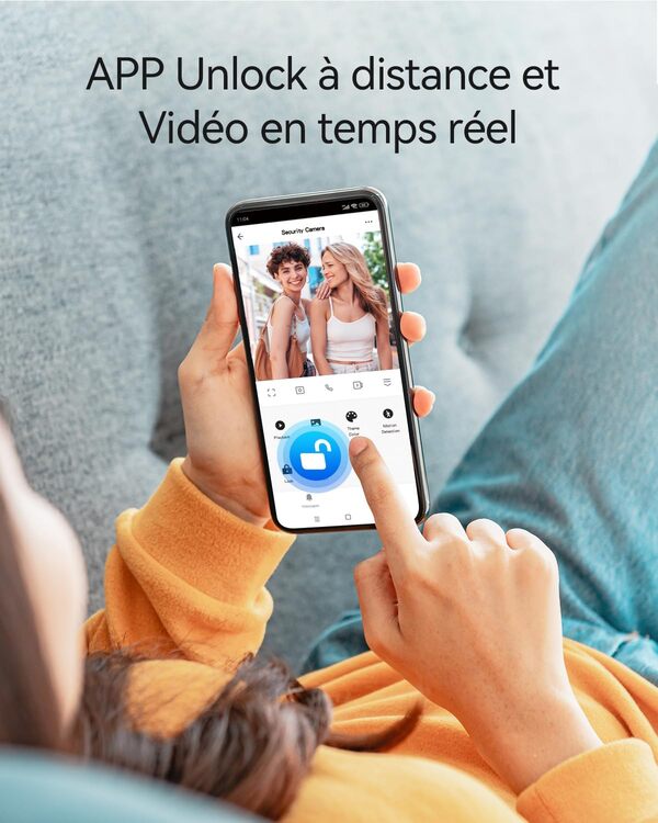 TMEZON Visiophone Filaire 2 Fils M790,Interphone Vidéo WiFi avec IP Moniteur écran Tactile,Sonnette de Caméra Filaire Vision Nocturne,APP Unlock à Distance, Badges,Detection Humaine