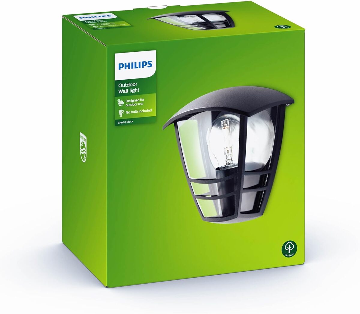 Avis sur l'applique murale extérieure PHILIPS MyGarden Creek noire