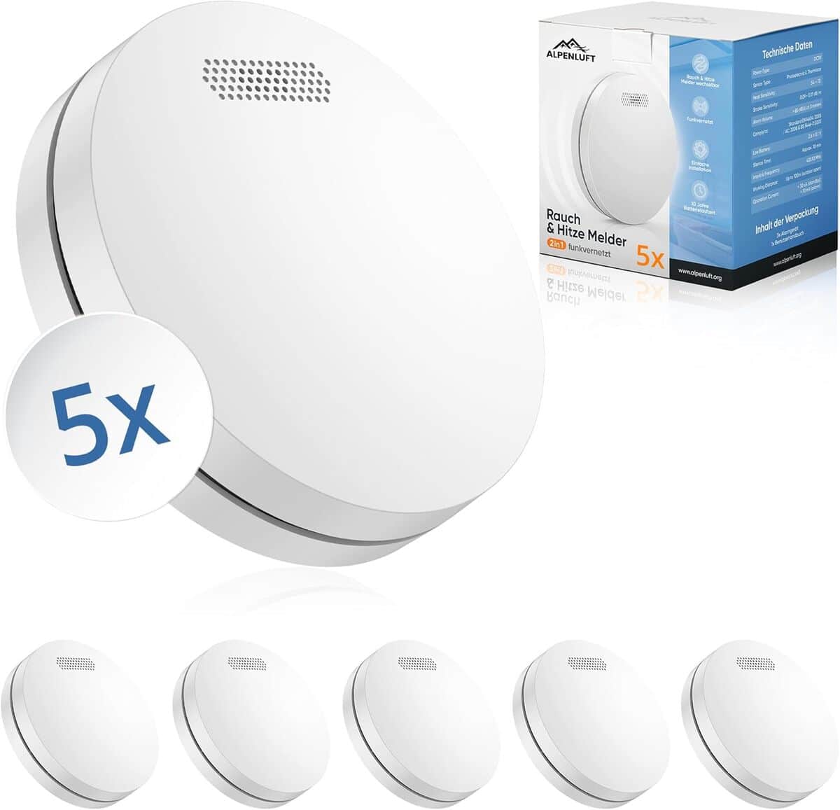 Test du détecteur de fumée et chaleur Alpenluft 2en1 : sécurité sans compromis