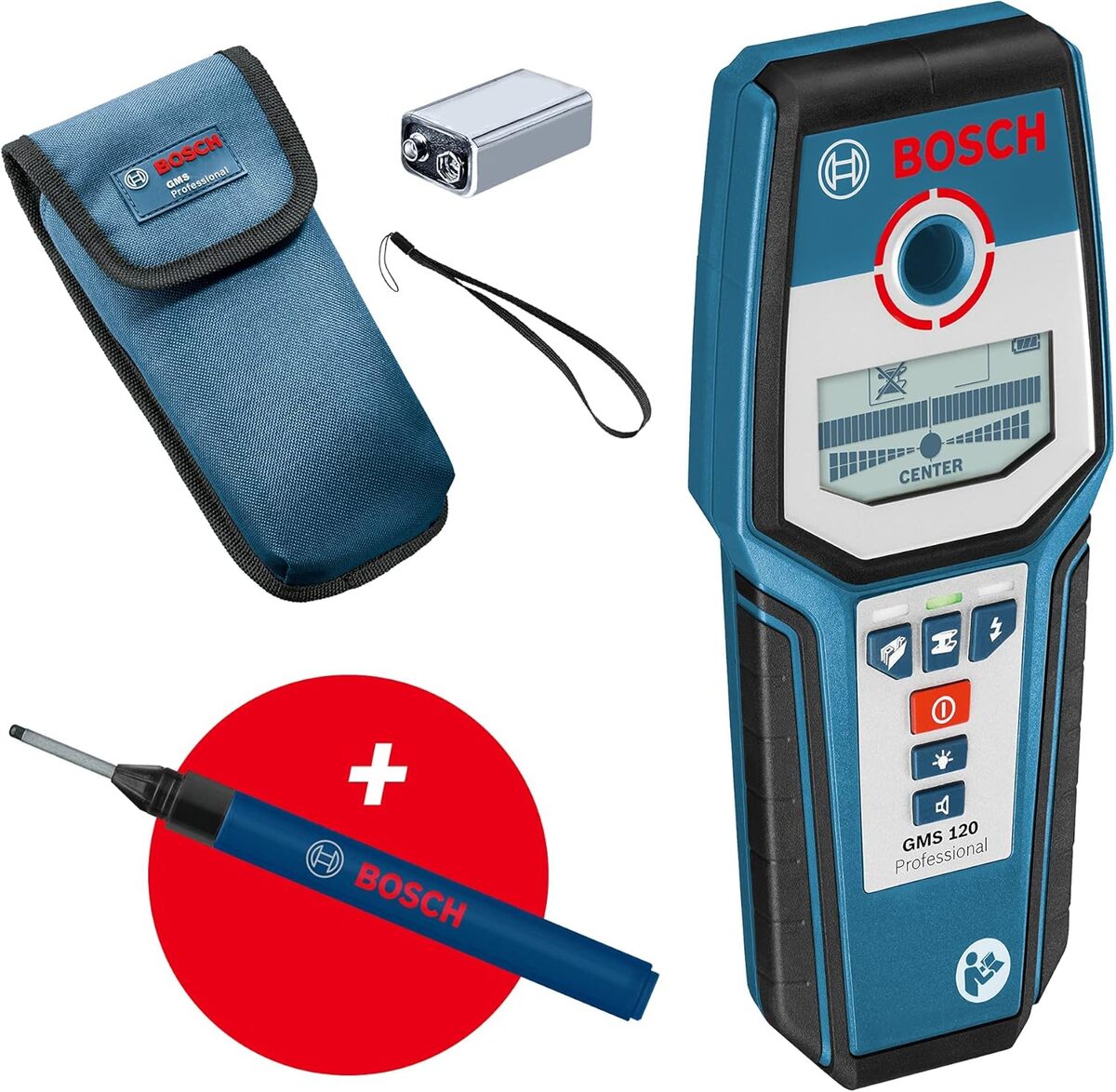 Test du détecteur mural Bosch Professional GMS 120