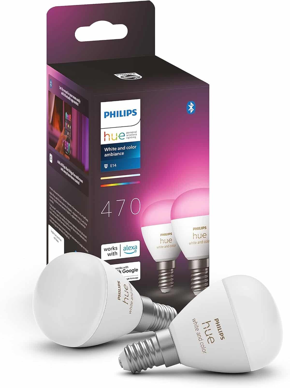 Test : philips Hue White and color ambiance, ampoule LED connectée E14