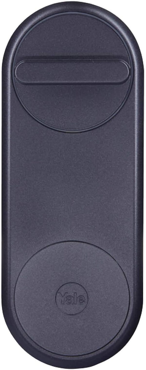 Yale Serrure connectée Linus Noire et Clavier à Code connecté, Ouverture Porte sans clés, Partage de Codes d'accès pour déverouiller la Serrure