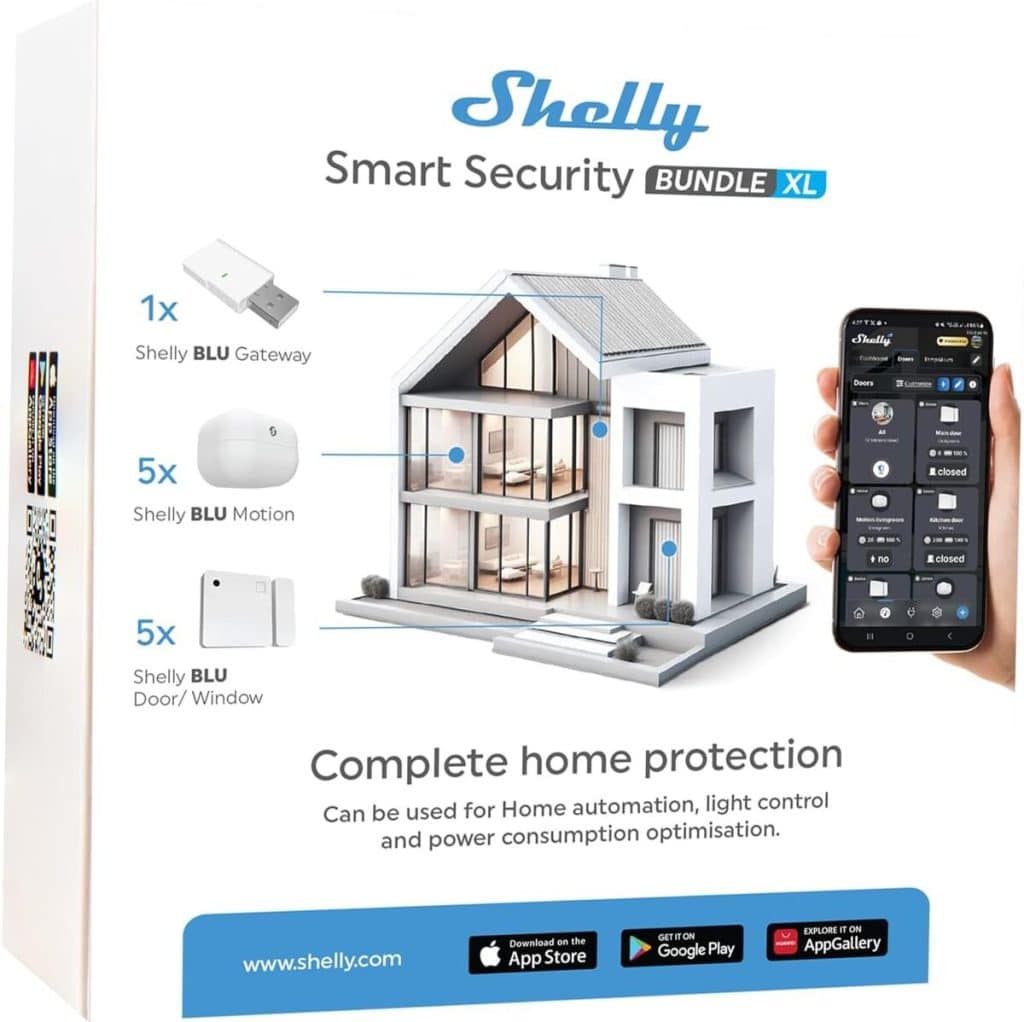 Test du Shelly Smart Security Bundle XL : kit domotique complet