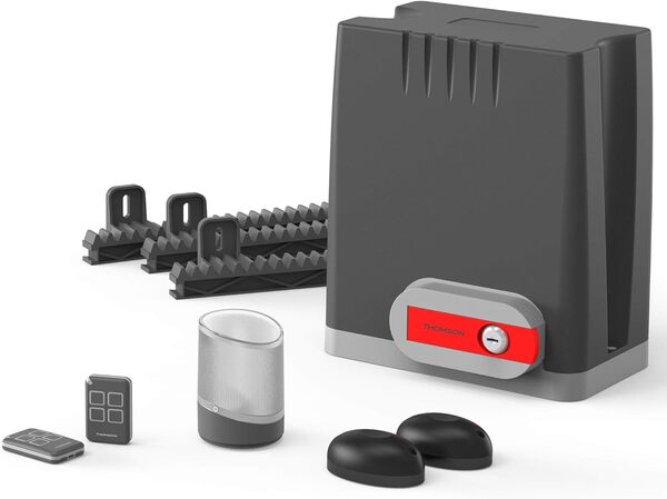 Thomson - Motorisation - Swip500-Connect, Motorisation connectée, Portail Coulissant, Gris, 200kg & 500kg, Fermeture portail automatique, programation numérique - 510064