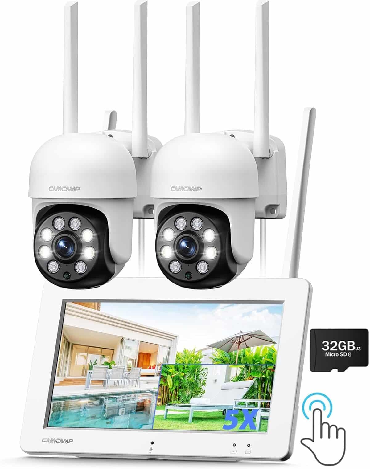 Test du kit caméras de surveillance CAMCAMP 3MP avec moniteur tactile