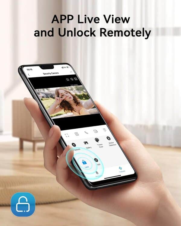 TMEZON Visiophone 2 Familles M730,Vidéo Interphone Filaire connecté à 2 Fils,WiFi Connexion à Tuya,Unlock à Distance,Moniteur écran Tactile,Sonnette de Caméra Filaire Vision Nocturne,Badges RFID