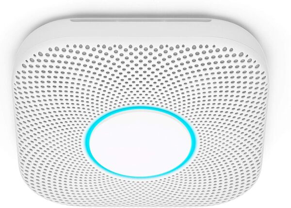 Google Nest Protect 2ème Génération: Détecteur de Fumée et Monoxyde de Carbone, (à Piles), Blanc