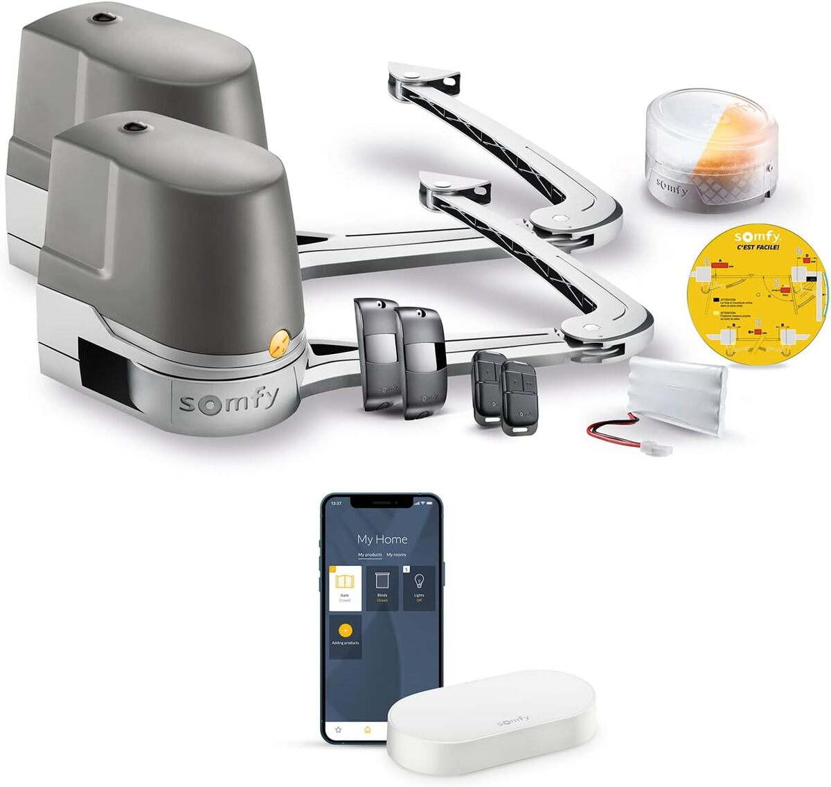 Test du Somfy 1245956 : motorisation de portail connectée