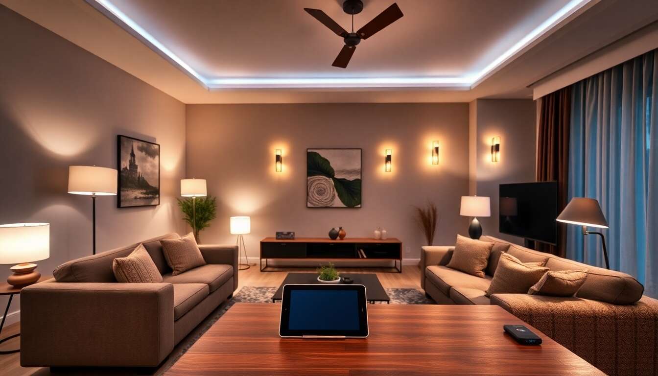 Int&eacute;grer l'&eacute;clairage connect&eacute; dans votre habitat : conseils pratiques
