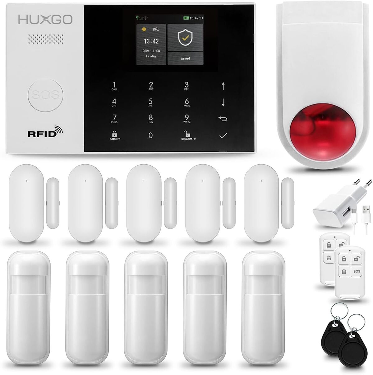 Test alarme maison HUXGO HXA005 : sécurité WiFi + GSM