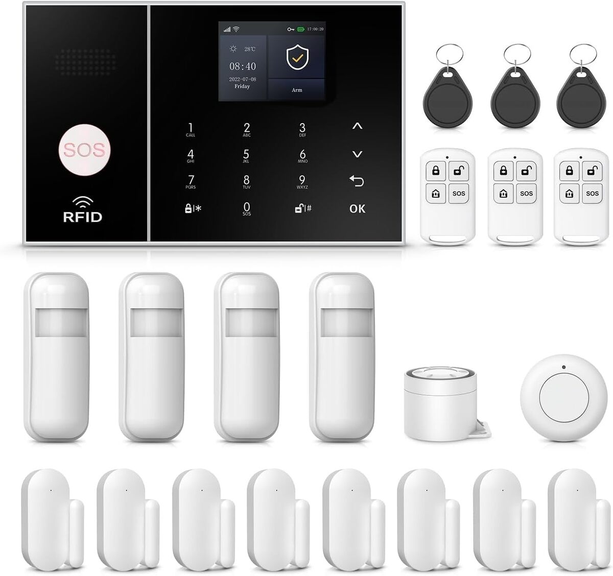 Test du système d'alarme PGST A107F-EU-F 4G WiFi sans abonnement