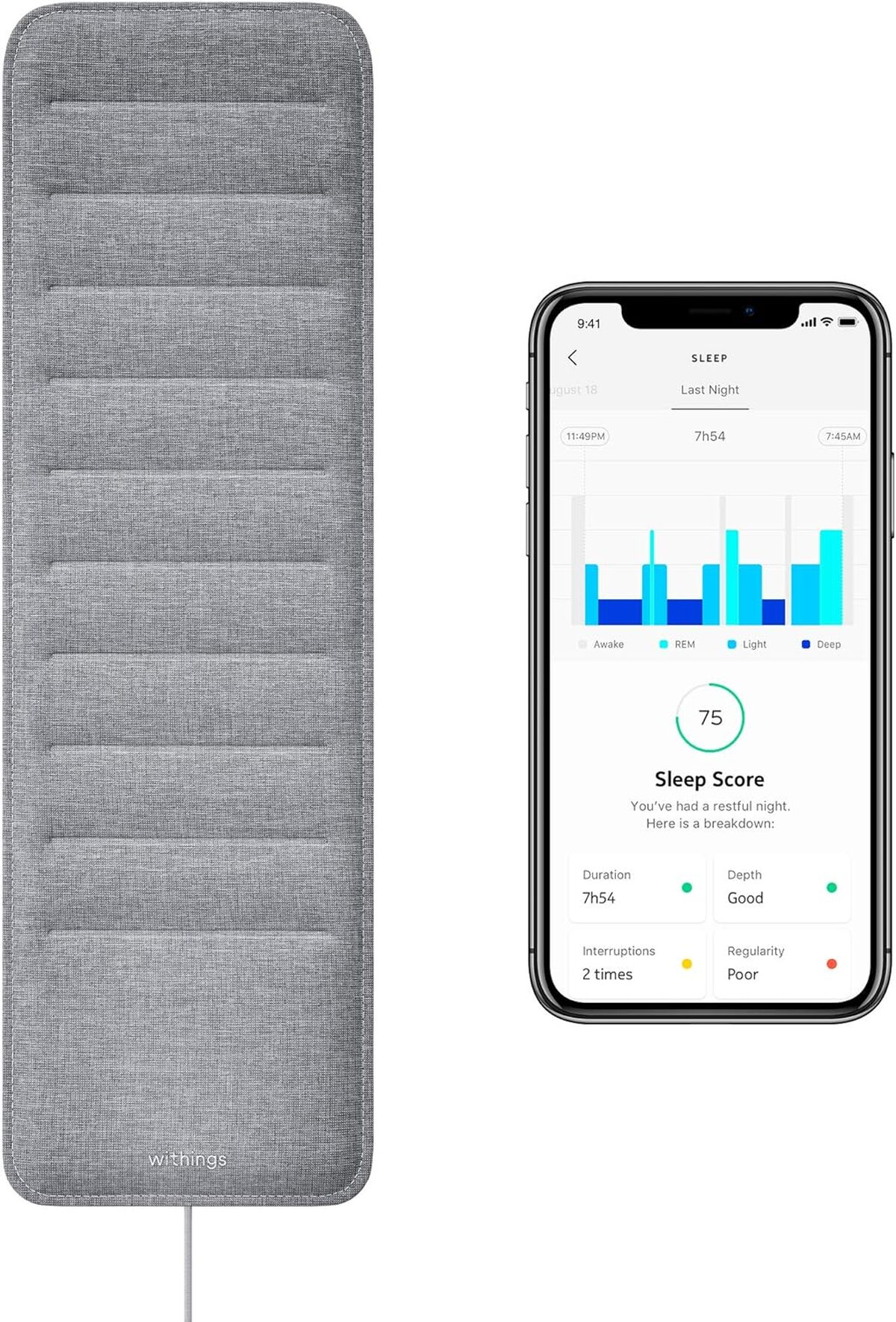 Test du Withings Sleep : capteur de sommeil et domotique