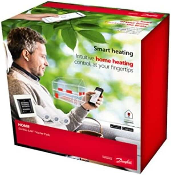 Danfoss 014G0506 centrale de gestion du Chauffage Link Starter Pack wifi + 3 Têtes Connect, 230 V, Blanc