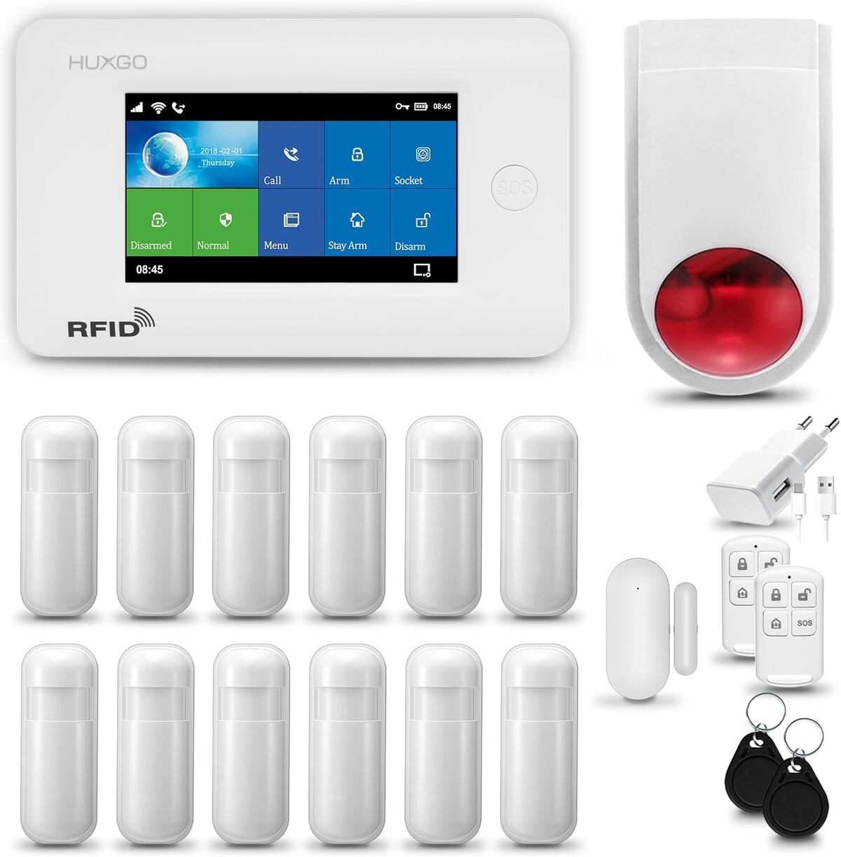 Test : alarme HUXGO HXA006 WiFi + GSM, sécurité intelligente