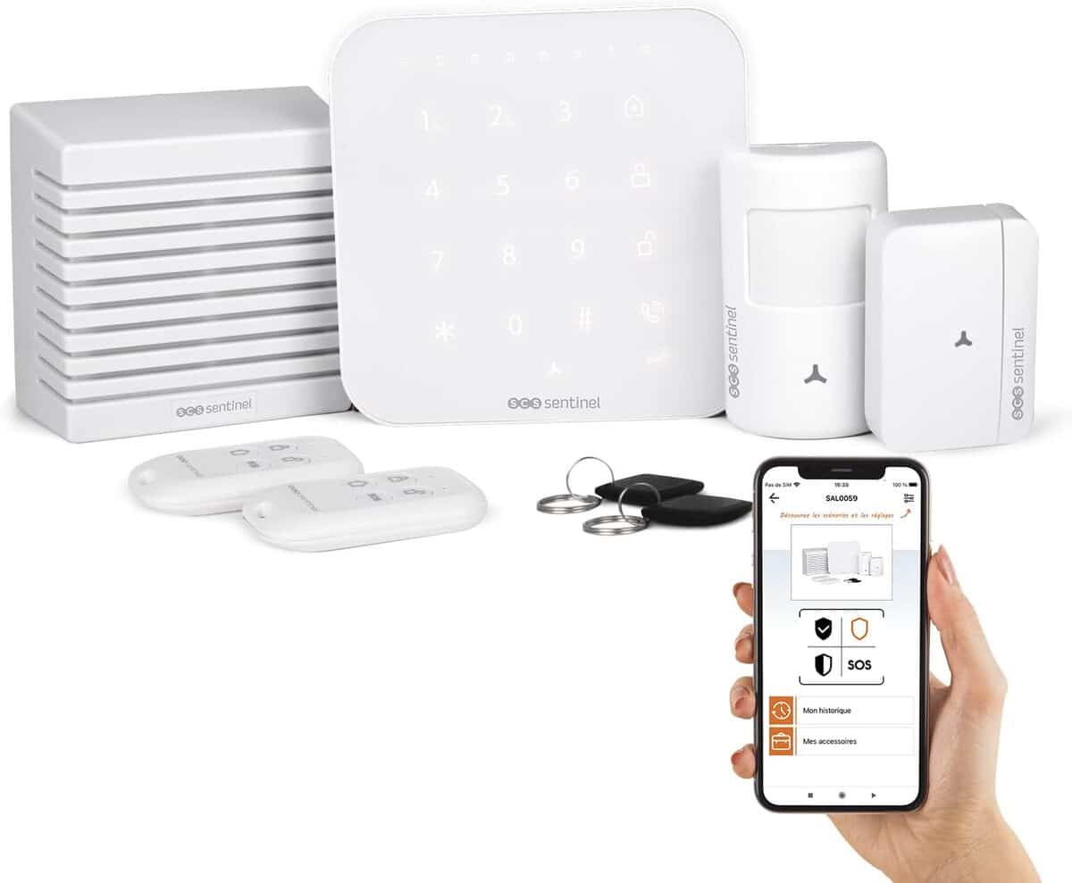 Test : alarme sans fil KitAlarm SCS Sentinel