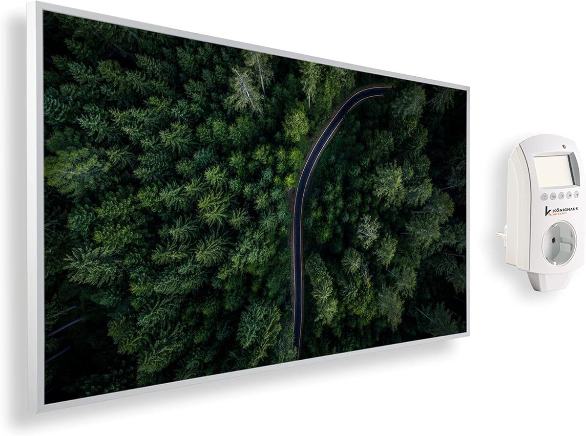 Test du chauffage infrarouge Könighaus 1200 W : design et efficacité