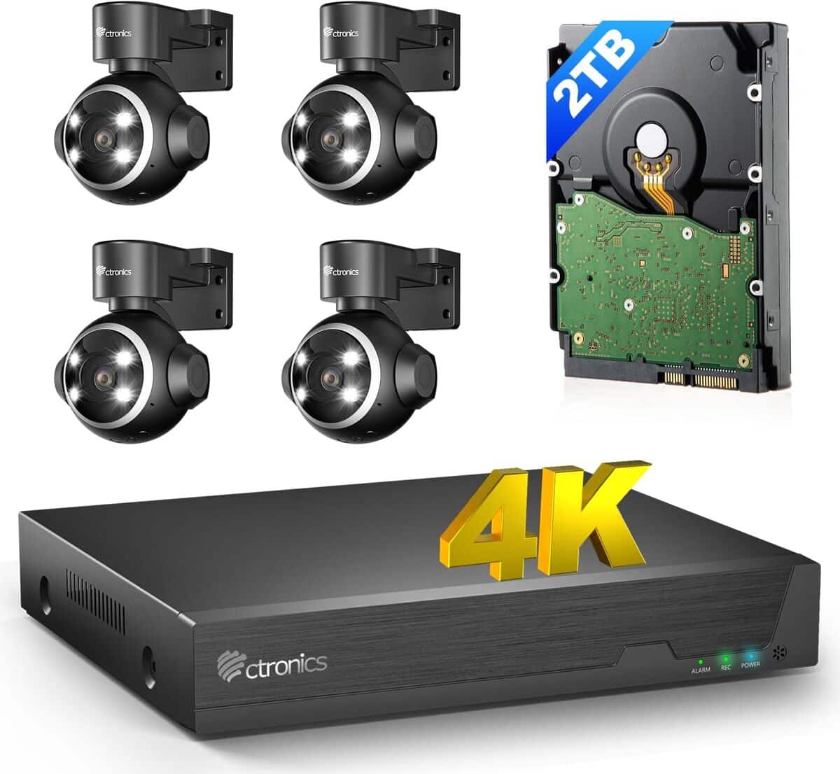 Test du kit caméra de surveillance Ctronics 4K avec vision nocturne et détection intelligente