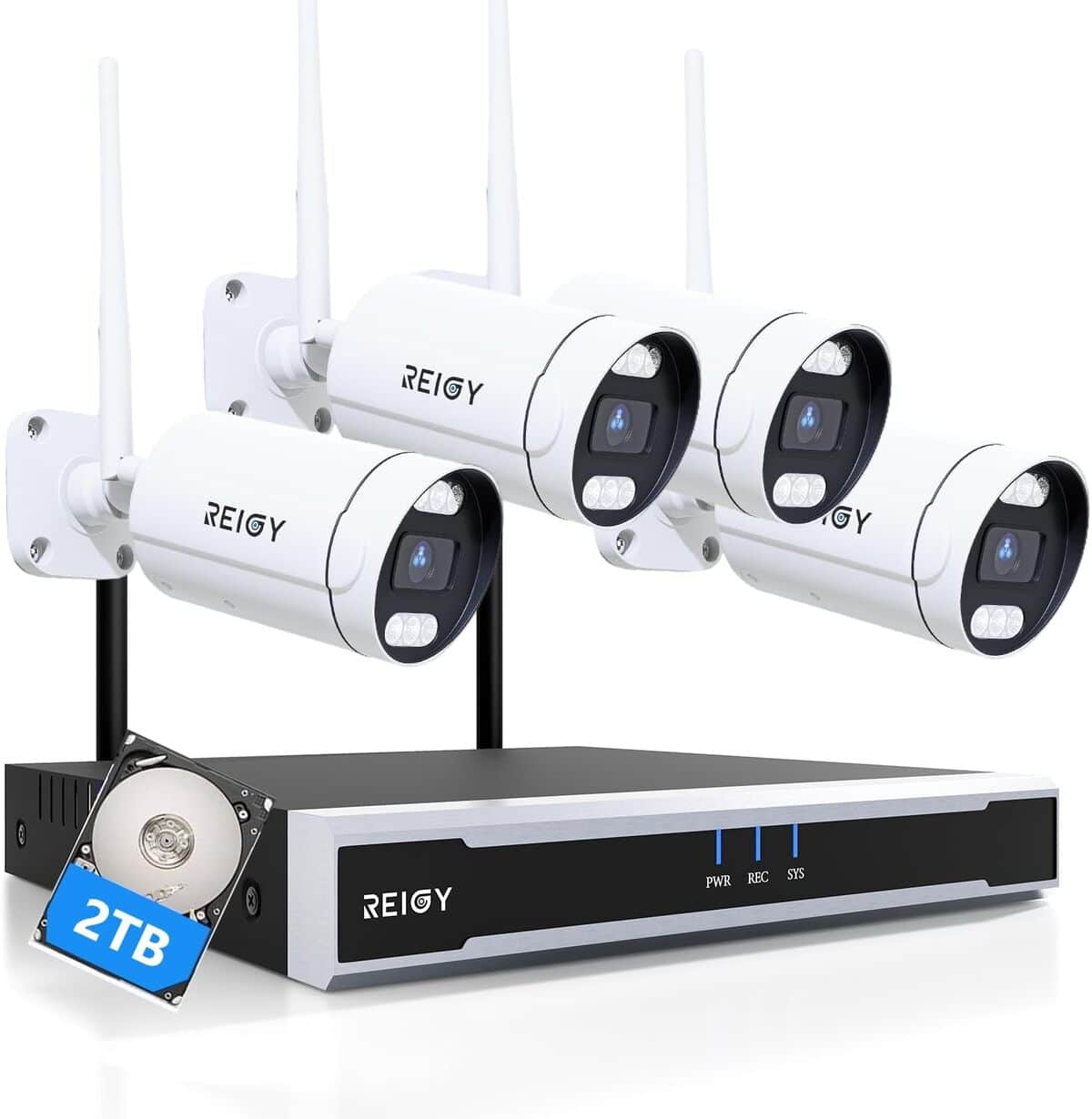 Test du kit camera Reigy 8MP : vidéosurveillance 4K avec disque dur 2To