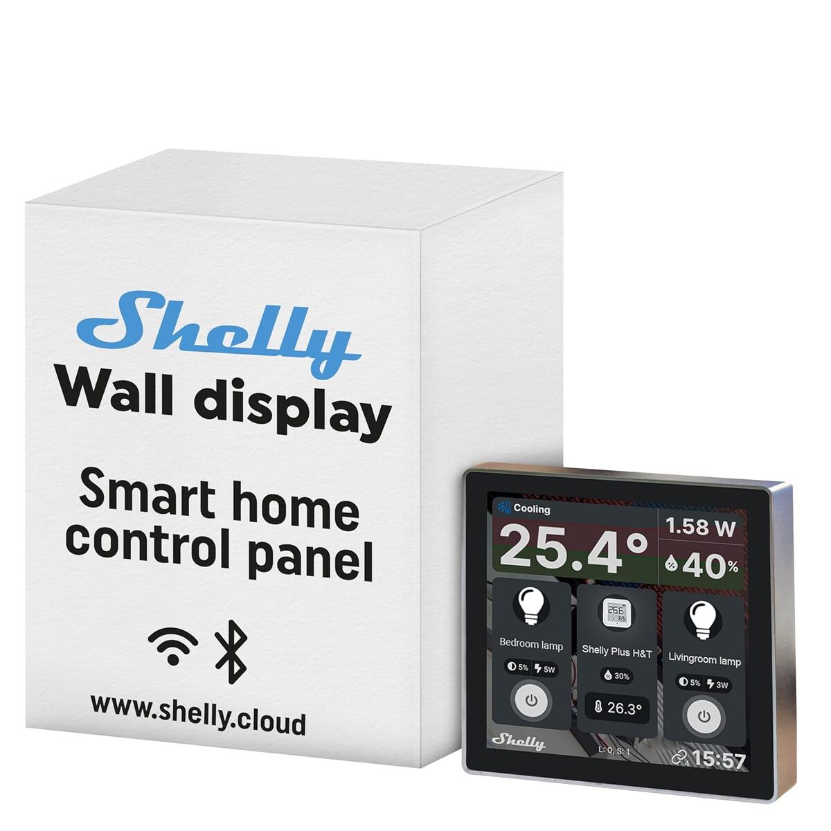 Test : shelly Wall Display noir - panneau de contrôle maison intelligente