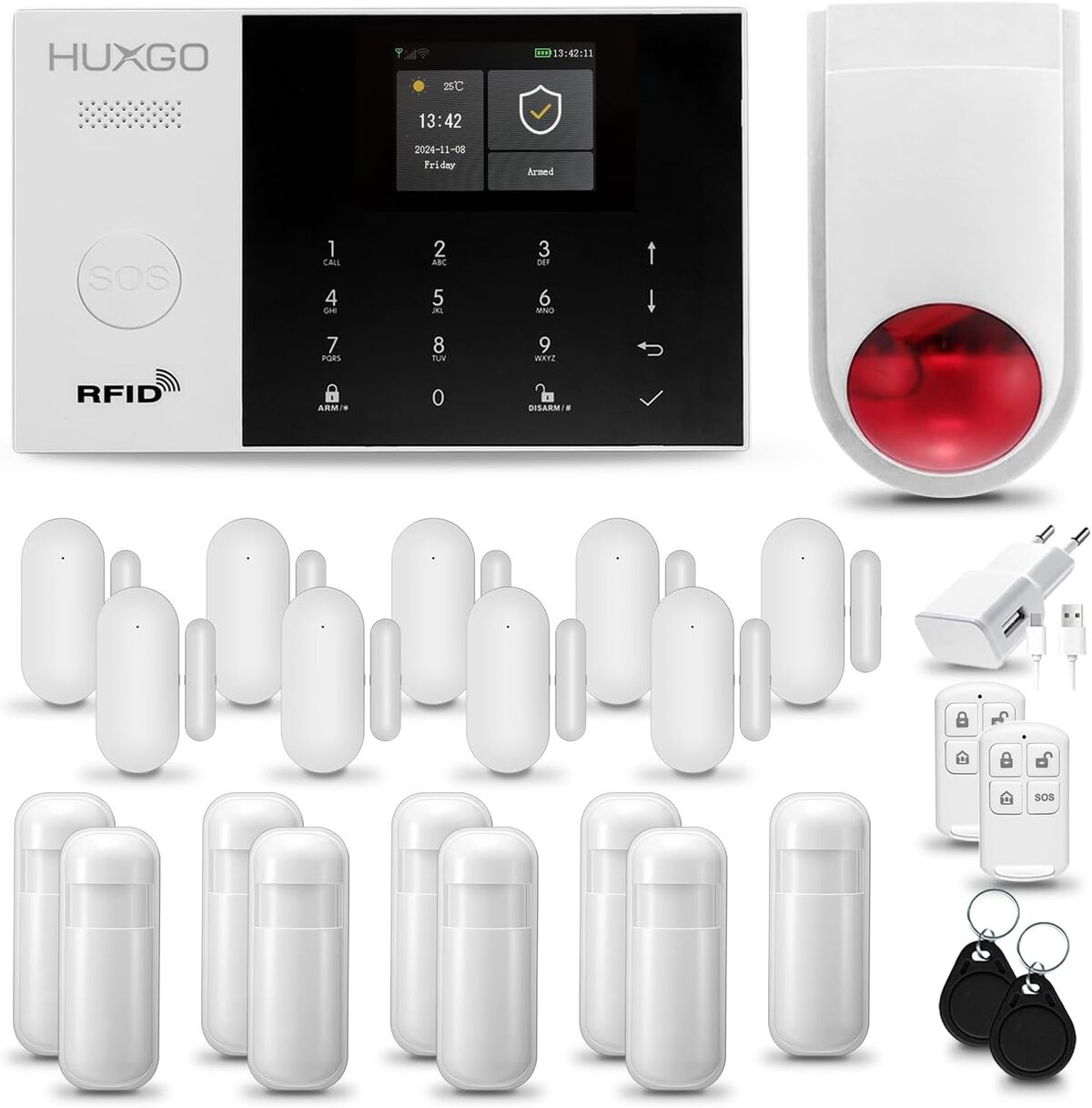 Test : alarme maison HUXGO HXA005 avec WiFi et GSM