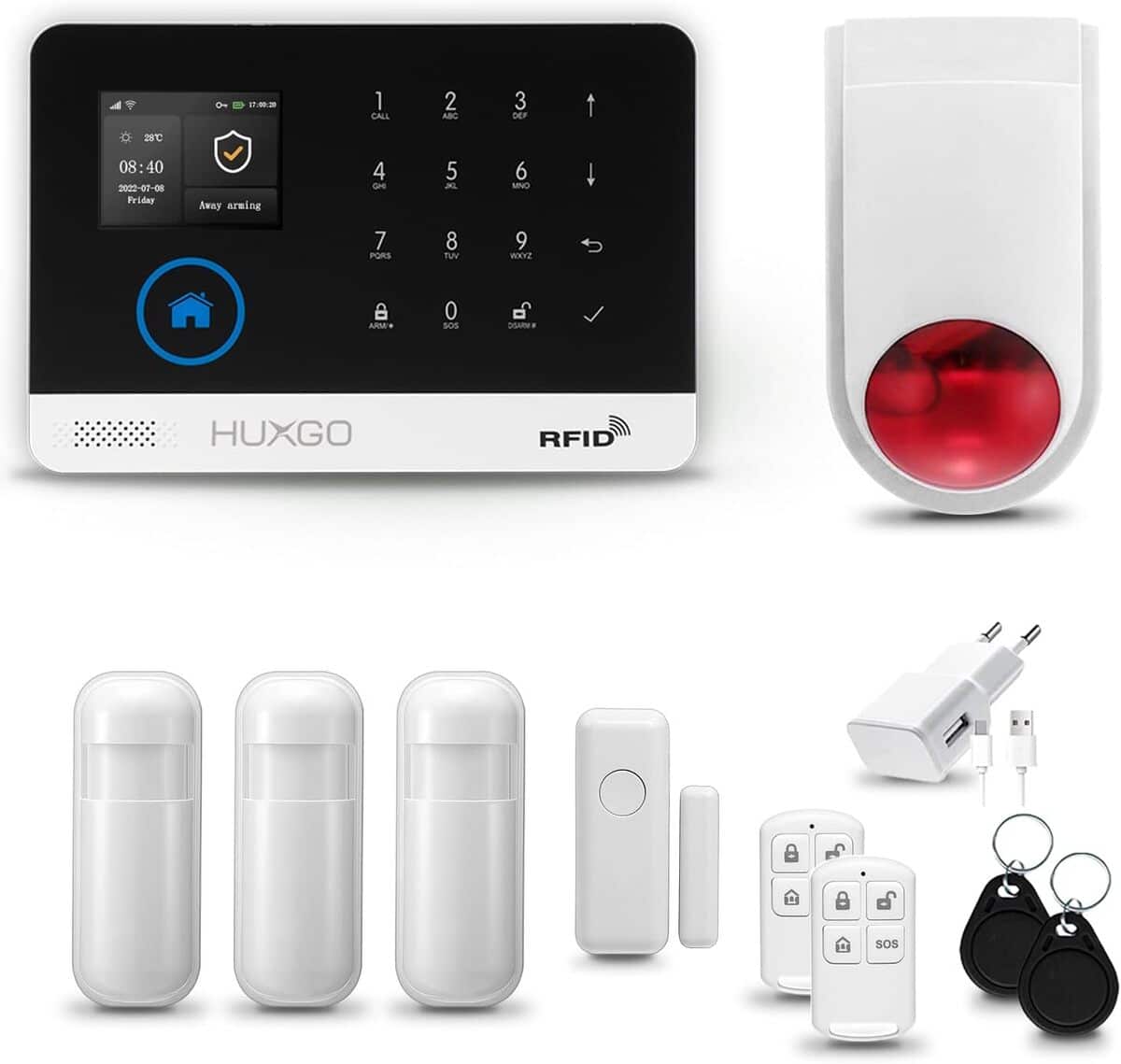 Test : alarme maison HUXGO® HXA003 intelligente WiFi + GSM