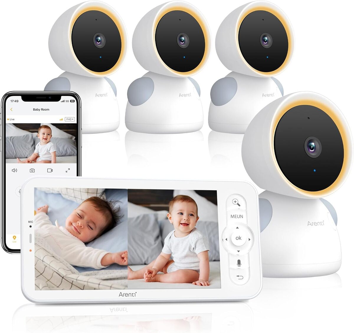 Test : arenti babyphone caméra 2K 3MP, surveillance intelligente pour bébé