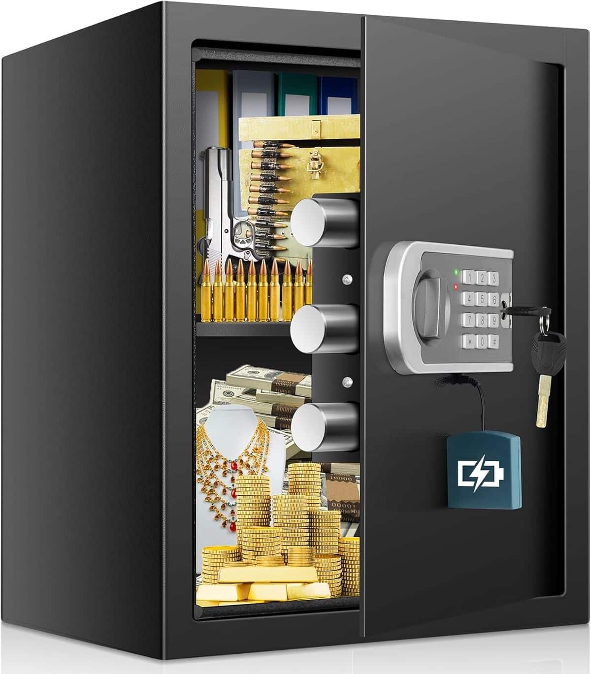 Test : coffre-fort numérique ignifuge étanche avec alarme