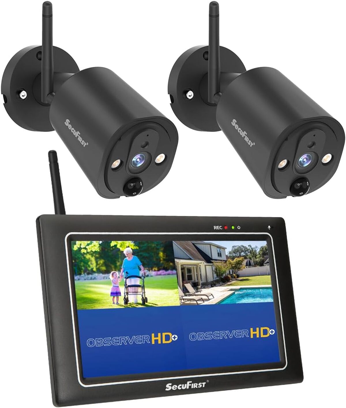 Test du kit SecuFirst : caméra de surveillance sans fil 2K avec écran 7