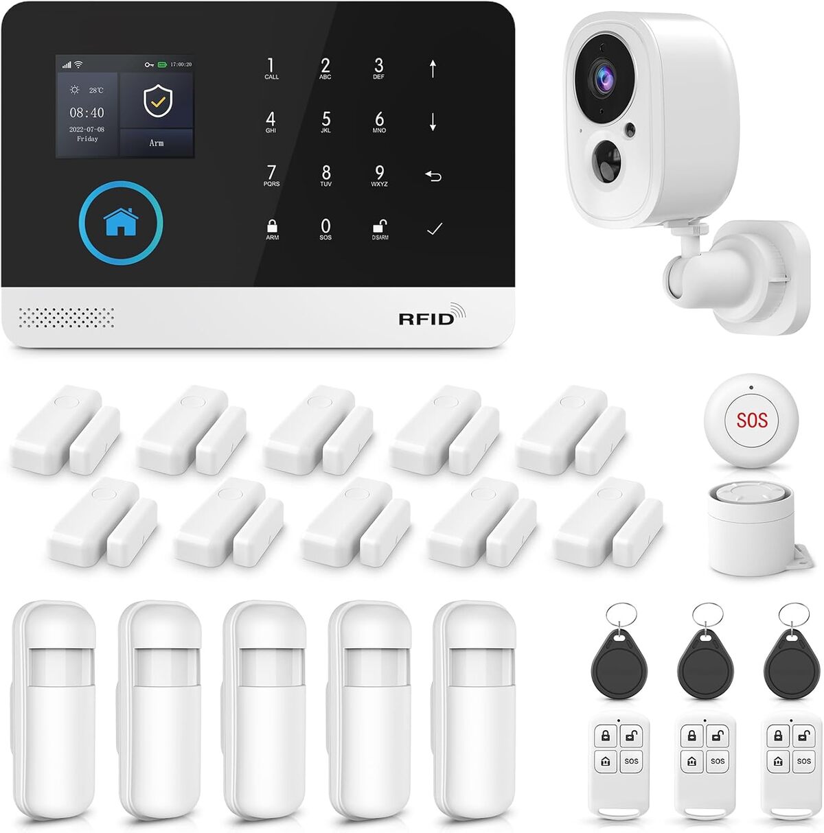 Test du système d'alarme Domestique 4G+WiFi avec caméra extérieure