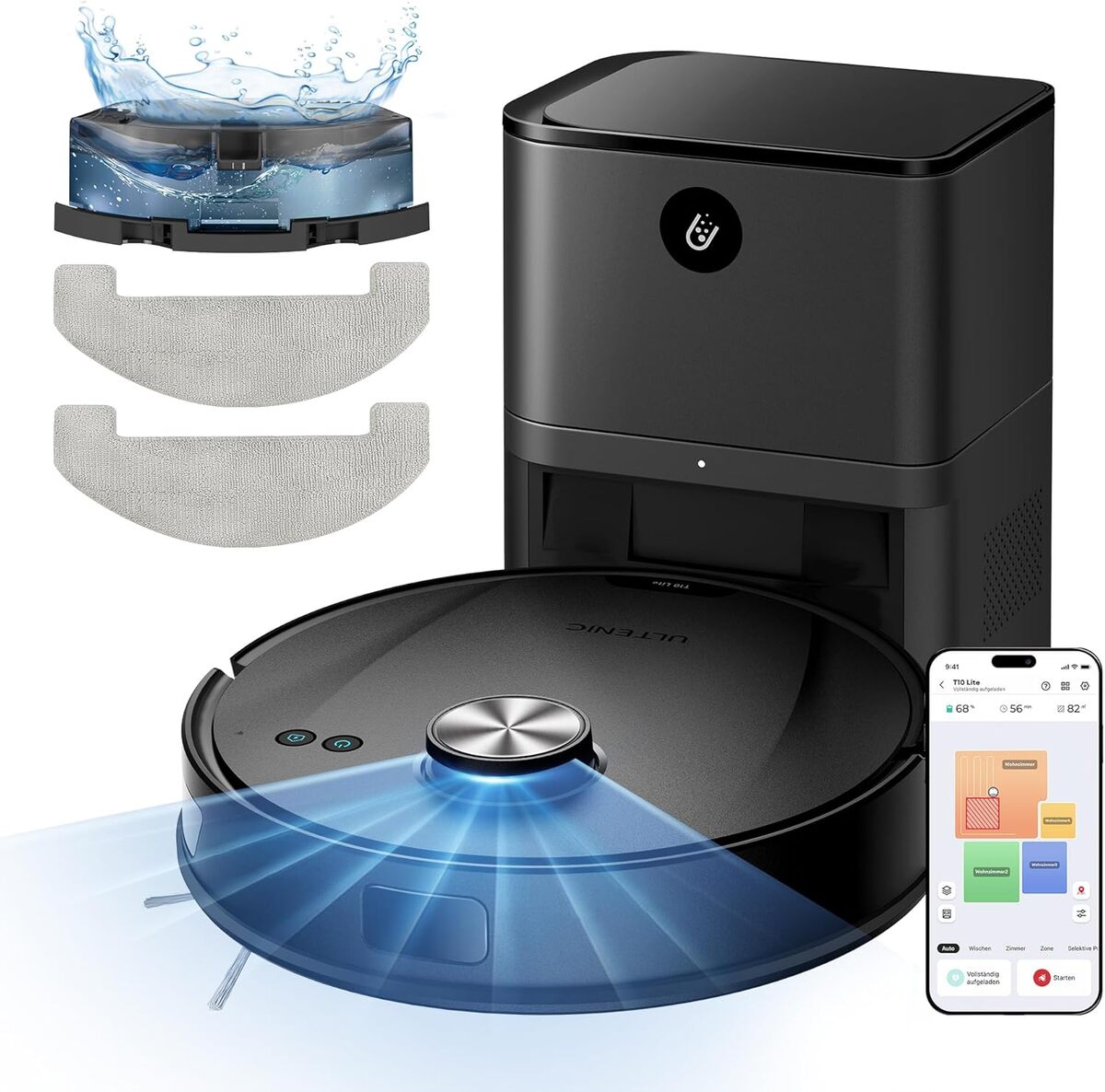 Test Ultenic T10 Lite : aspirateur robot laveur 18000Pa avec auto-vidage et navigation LiDAR