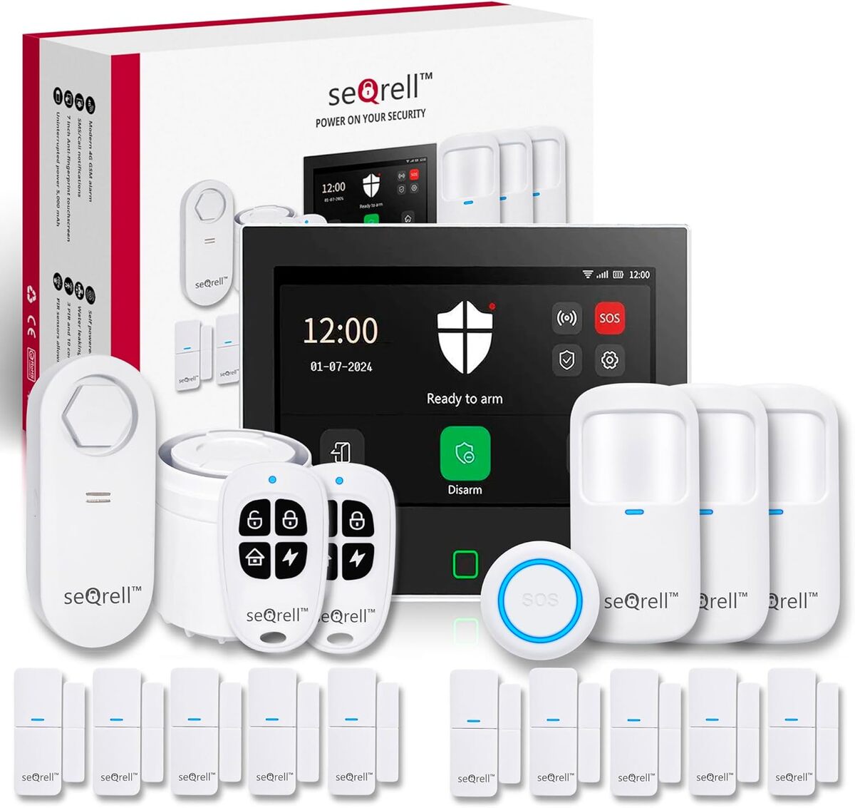 Test du système d'alarme SeQrell SQ7024B : maison connectée et sécurisée