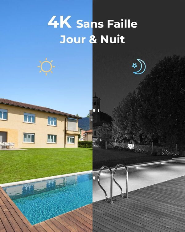 Reolink 4K 16CH Kit Vidéo Surveillance, 4To 4K NVR avec 8X 8MP Caméra IP PoE, Détection Personne/Véhicule, Caméra de Surveillance Extérieure avec Vision Nocturne, Enregistrement 24/7, RLK16-800D8