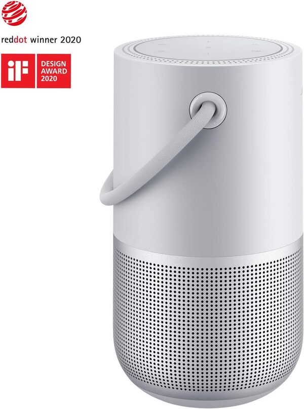 Bose Portable Smart Speaker - avec Contrôle Vocal Alexa Intégré, Argent