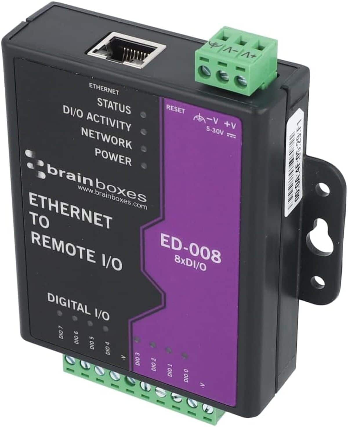 Test du module Ethernet industriel Brainboxes ED-008