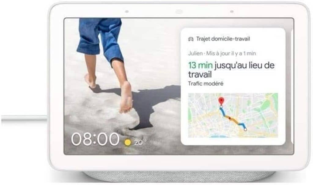 Test : google Nest Hub, assistant Bluetooth gris clair