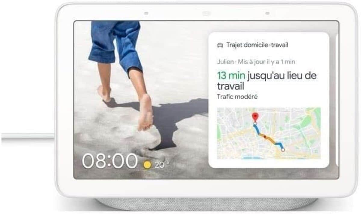 Test : google Nest Hub, assistant Bluetooth gris clair