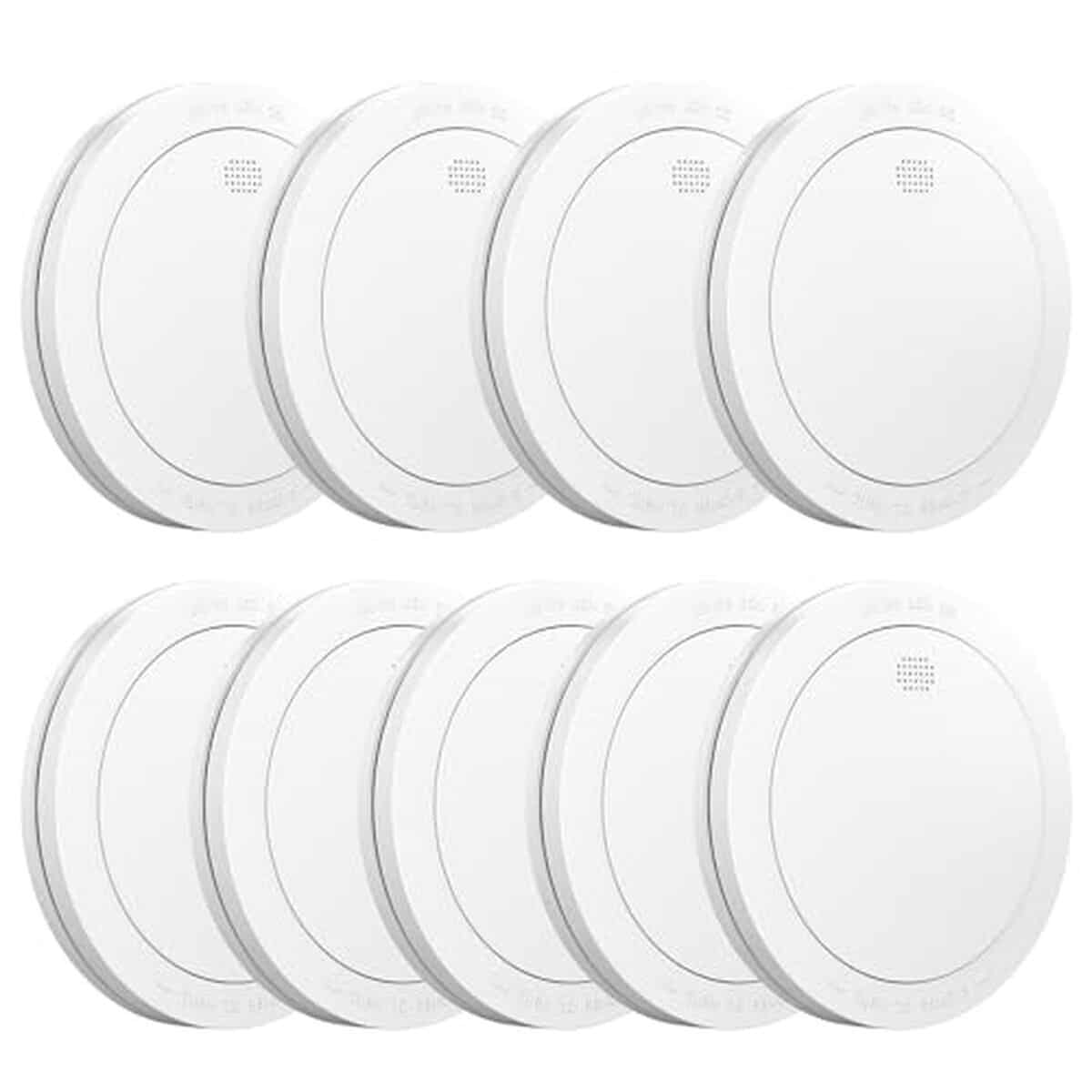 Test détecteur de fumée interconnecté CPVAN : 10 ans de batterie, pack de 9 pièces