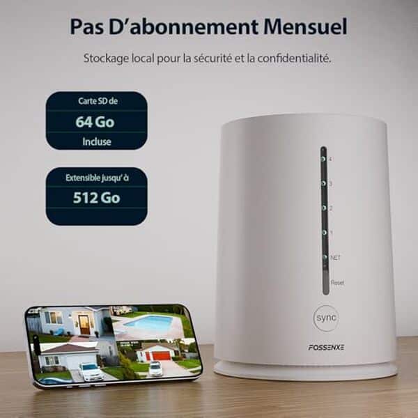 Découvrez la caméra Fossenxe 2K extérieure solaire et profitez d'une sécurité sans fil avec une vision panoramique à 360°. Idéale pour surveiller votre maison ou votre entreprise, cette caméra innovante assure tranquillité et efficacité.