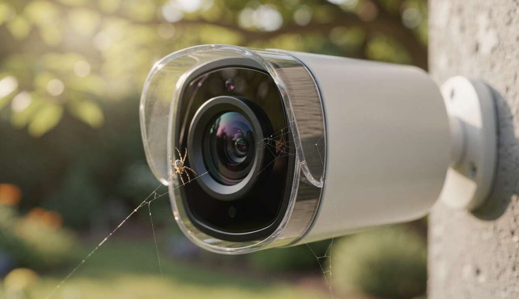 Empêcher les araignées de s'installer sur vos caméras extérieures