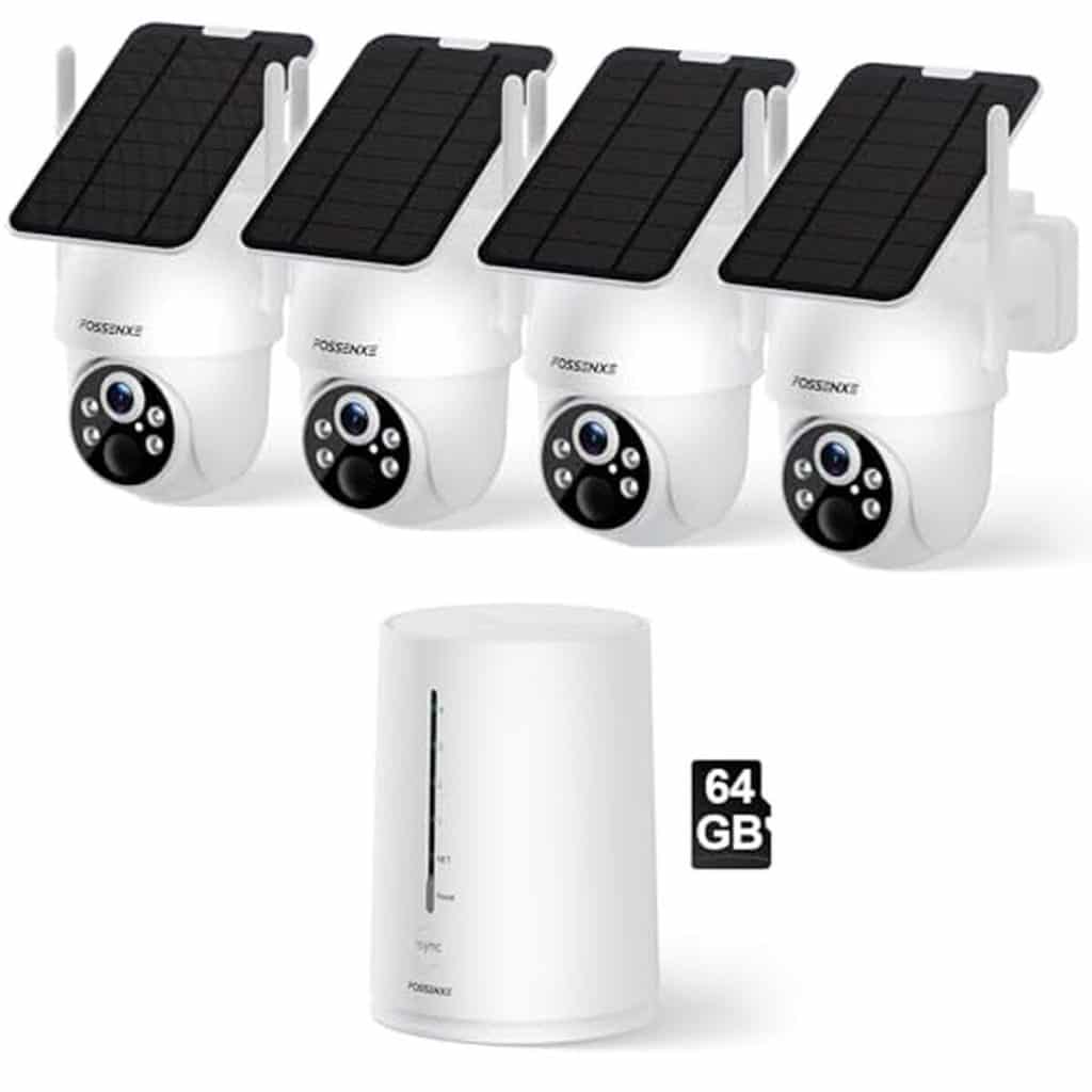 Test de la caméra Fossenxe 2K extérieure solaire : sécurité sans fil et vision 360°