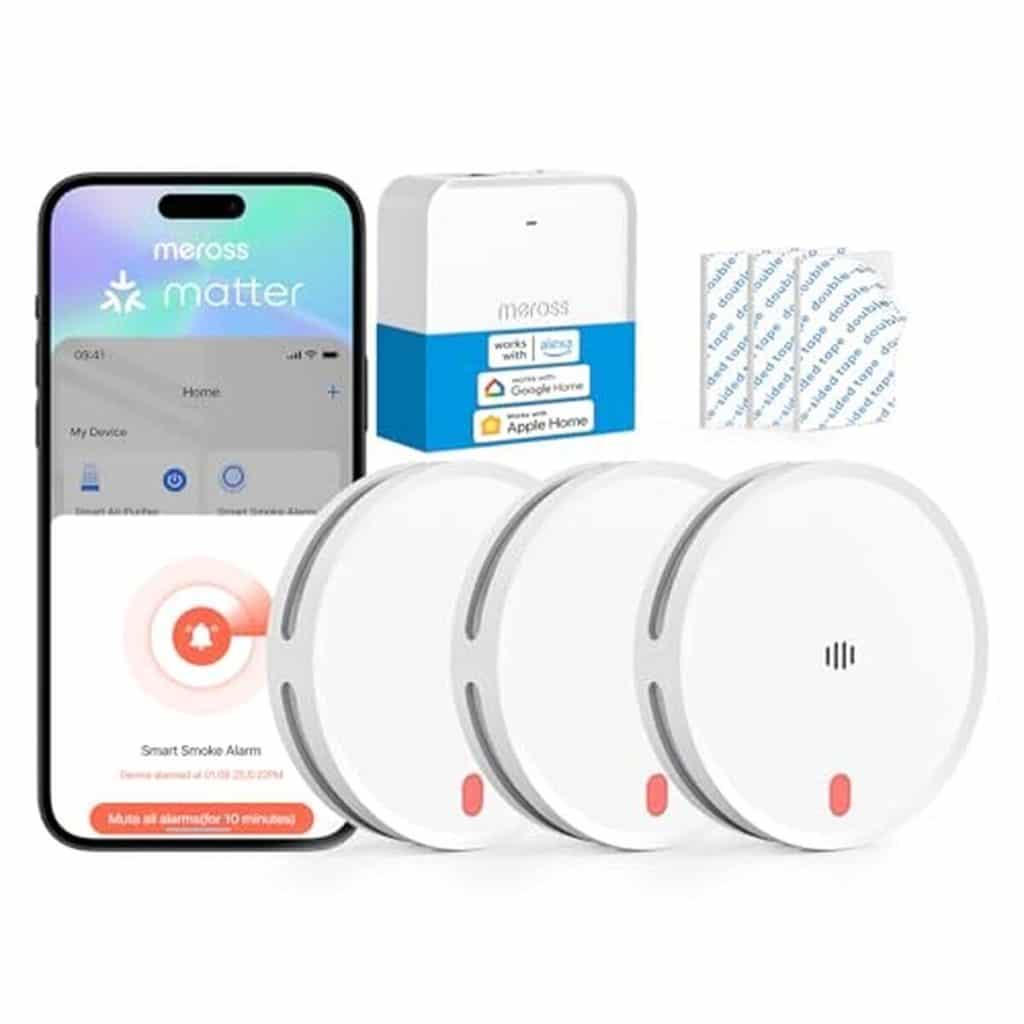 Test du détecteur de fumée connecté Meross Matter : sécurité intelligente avec hub MSH450