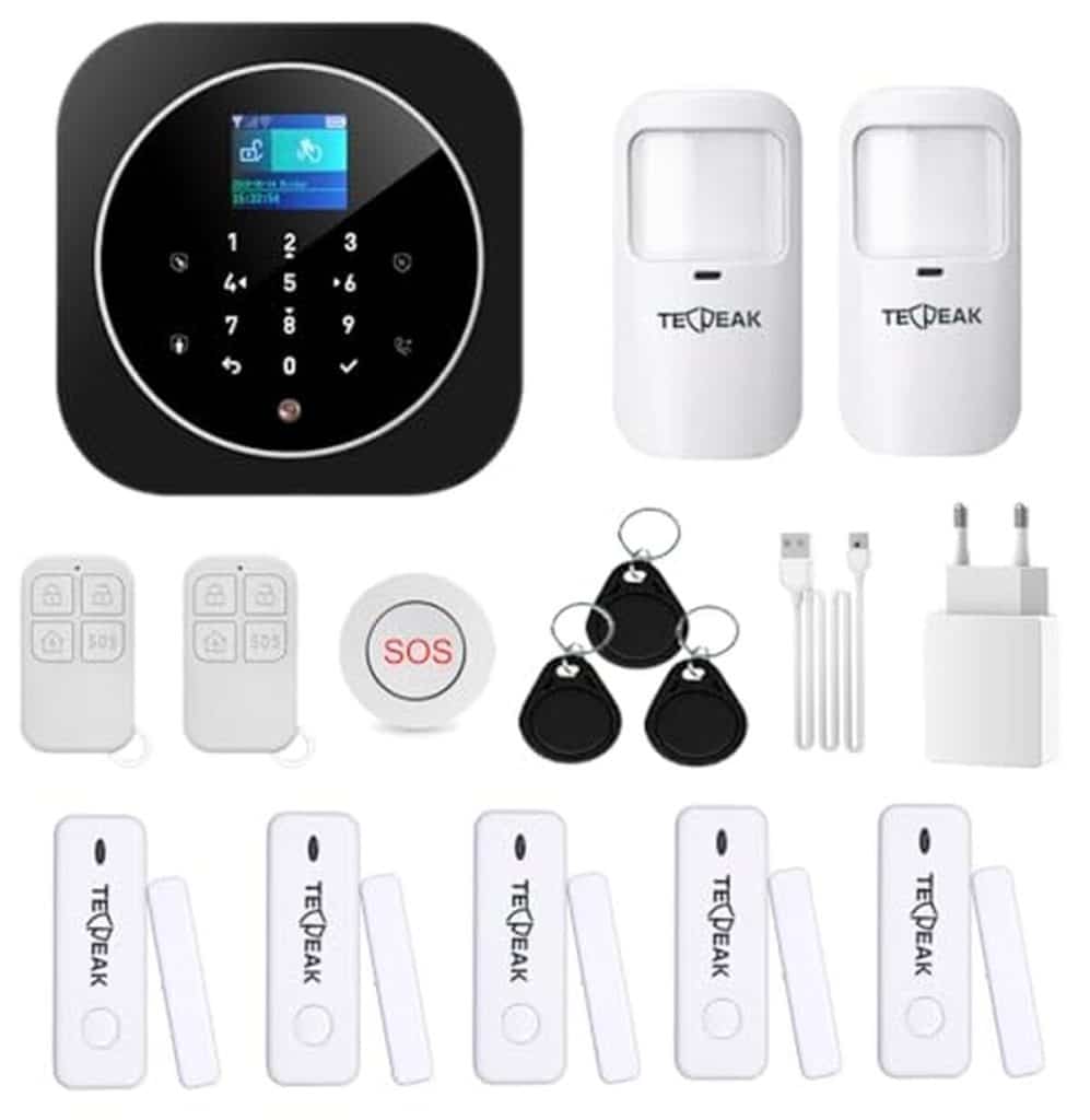 Test du kit d'alarme sans fil TecPeak : sécurité Wi-Fi/GSM efficace