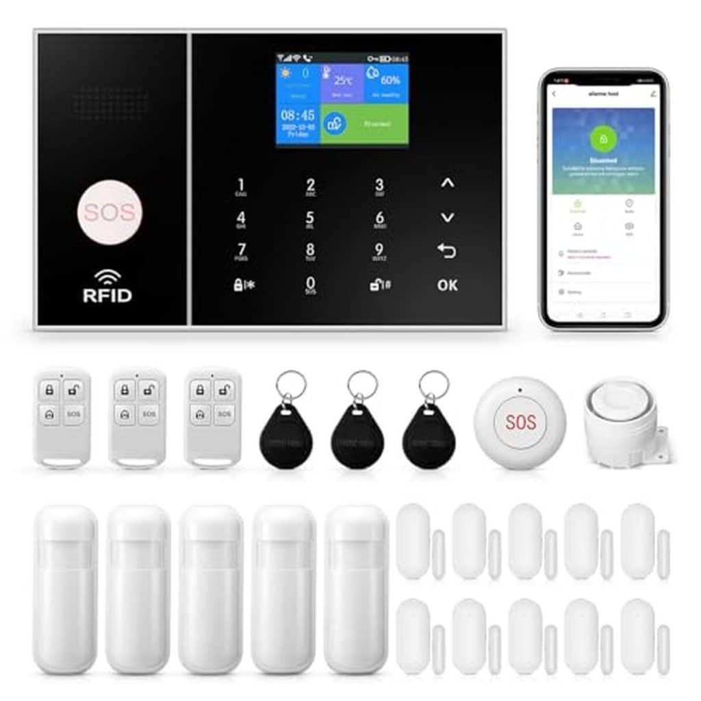 Test du kit d'alarme WiFi domestique intelligent (24 pièces)