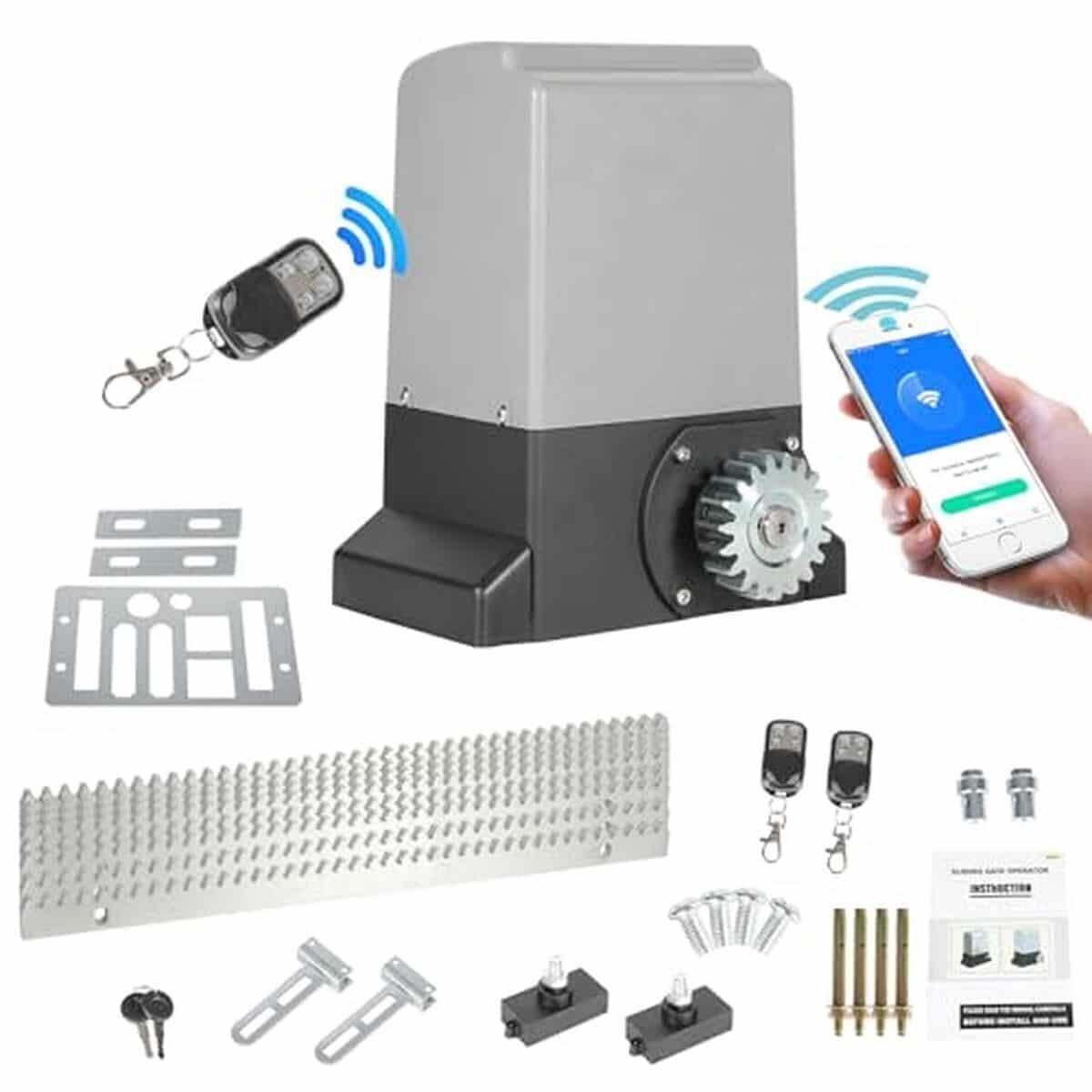 Test : opérateur de portail Ansobea 370 W avec Bluetooth et télécommandes