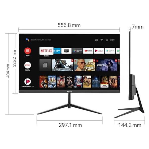Découvrez l'écran TuTu Smart Monitor 25'' en Full HD avec Android et Google Assistant : performance et praticité au rendez-vous pour une expérience visuelle innovante